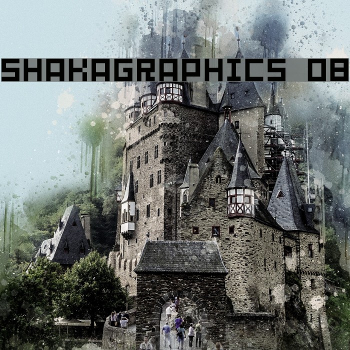 SHAKAGRAPHICS 08 Font examples