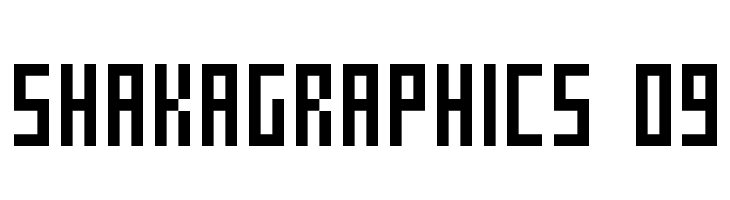 SHAKAGRAPHICS 09  नि: शुल्क फ़ॉन्ट्स डाउनलोड