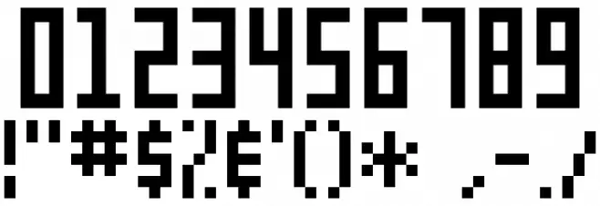 SHAKAGRAPHICS 09 Font OTHER CHARS