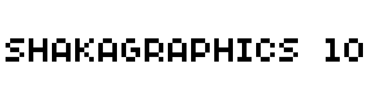 SHAKAGRAPHICS 10 Font