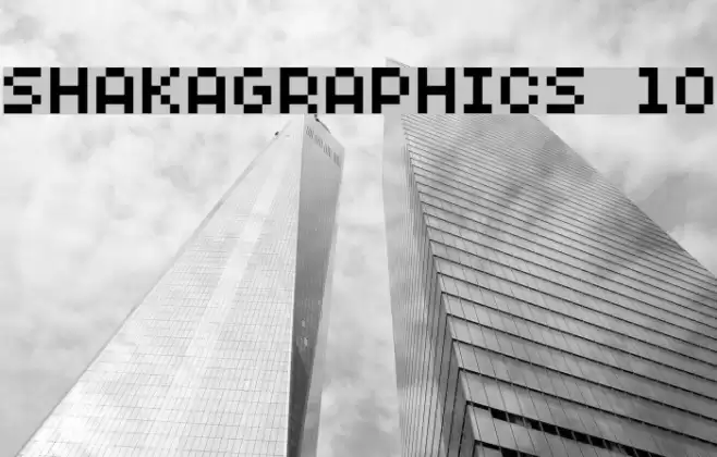 SHAKAGRAPHICS 10 フォント examples