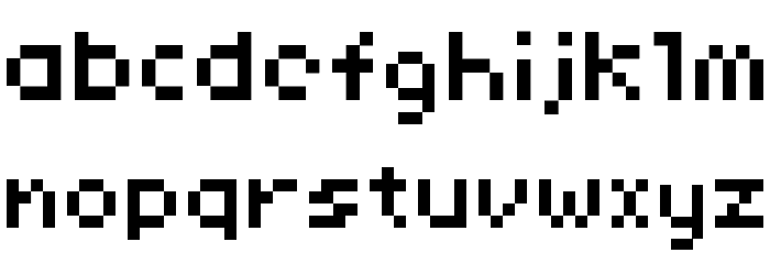 SHAKAGRAPHICS 10 Font LOWERCASE
