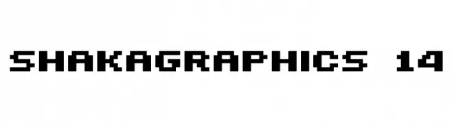 SHAKAGRAPHICS 14  font caratteri gratis