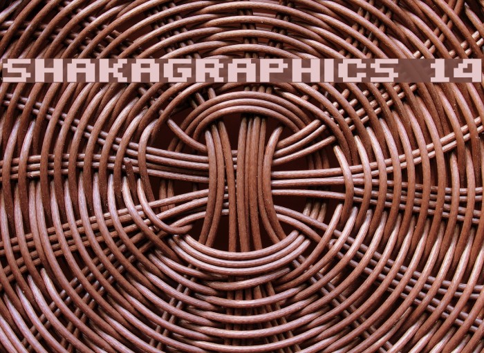SHAKAGRAPHICS 14 Font examples