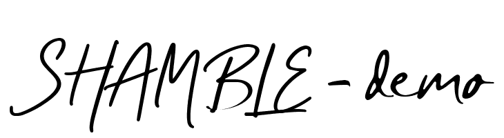 SHAMBLE - demo  नि: शुल्क फ़ॉन्ट्स डाउनलोड