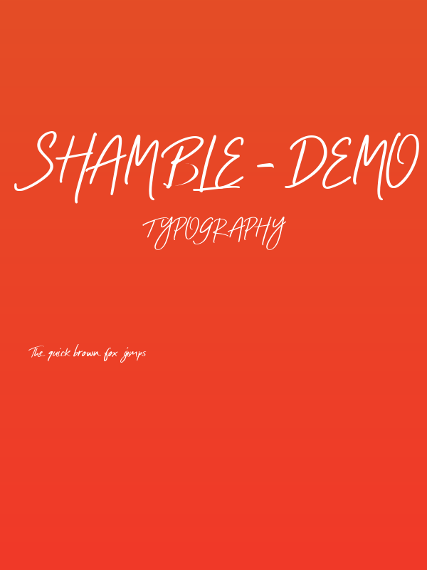 SHAMBLE - demo Poster