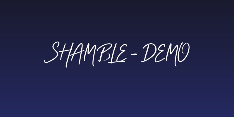 SHAMBLE - demo Social Header