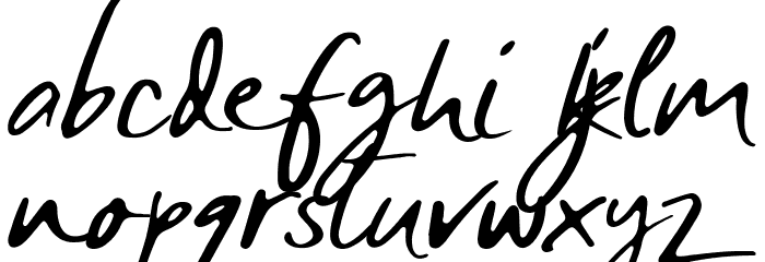SHAMBLE - demo Font LOWERCASE