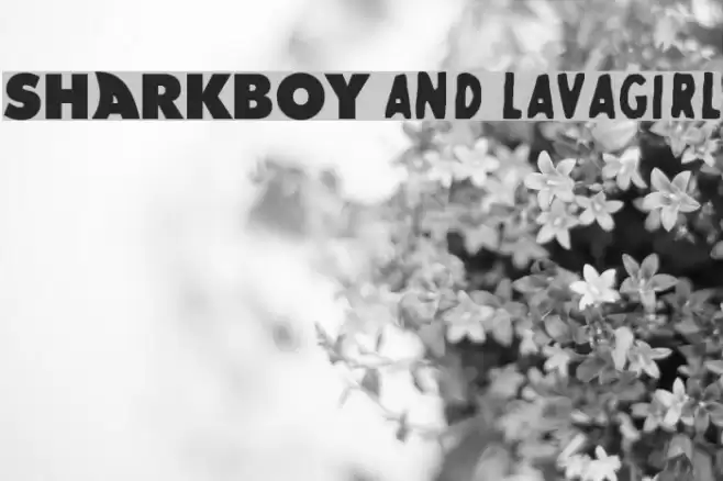SHARKBOY and lavagirl Font examples