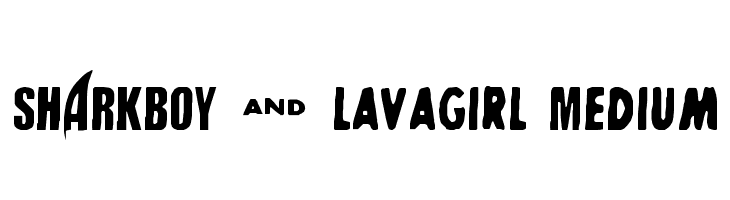 SHARKBOY & lavagirl Medium  font caratteri gratis