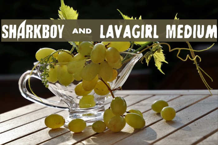 SHARKBOY & lavagirl Medium Font examples