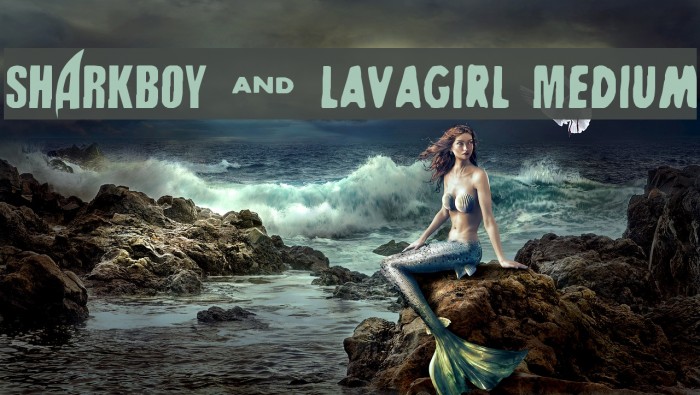 SHARKBOY & lavagirl Medium Font examples