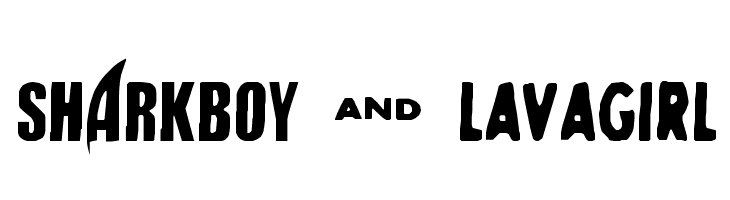 SHARKBOY & lavagirl  Free Fonts Download