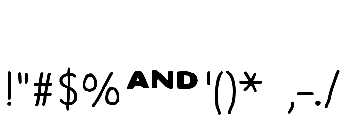 SHARKBOY & lavagirl Font OTHER CHARS
