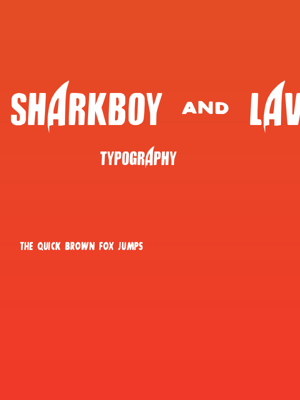 SHARKBOY & lavagirl Poster