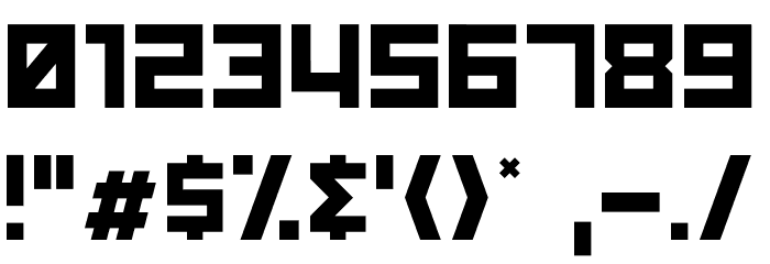 SHARPIN Font OTHER CHARS