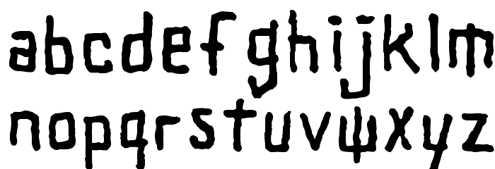 SHARRPE GOTHIK Font LOWERCASE