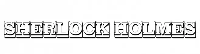 SHERLOCK HOLMES  Frei Schriftart Herunterladen