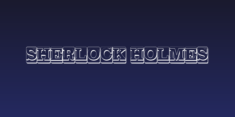 SHERLOCK HOLMES Social Header
