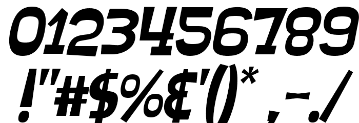 SHEROO Italic Font OTHER CHARS
