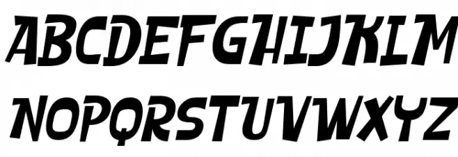 SHEROO Italic Schriftart Groß