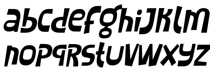 SHEROO Italic Font LOWERCASE