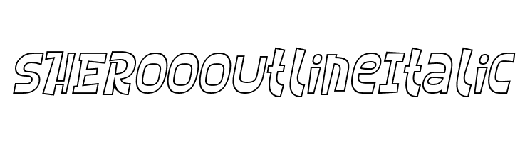 SHEROO Outline Italic  Fuentes Gratis Descargar