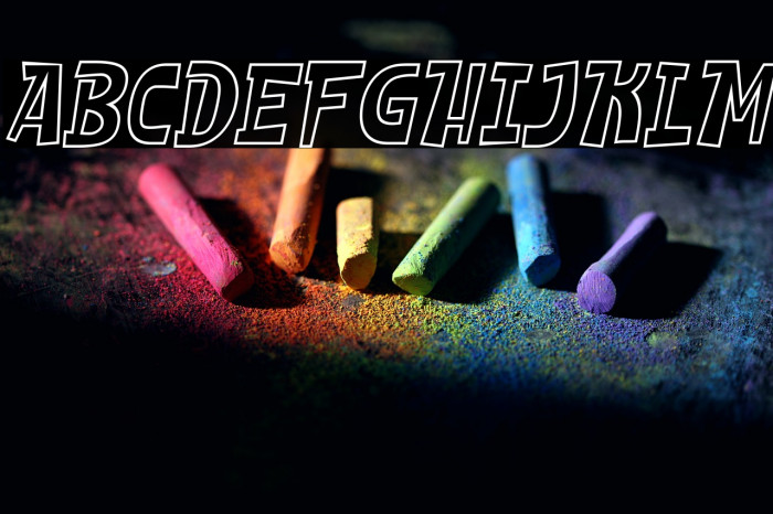 SHEROO Outline Italic Example 1