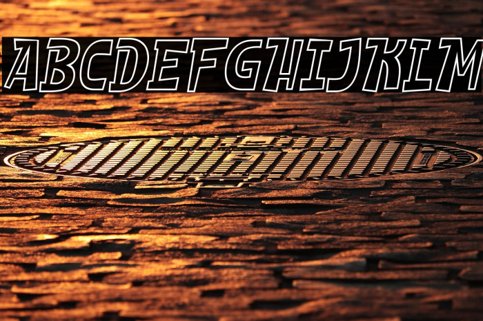 SHEROO Outline Italic Example 2