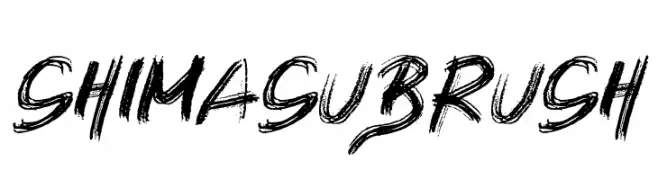 SHIMASU BRUSH  Frei Schriftart Herunterladen