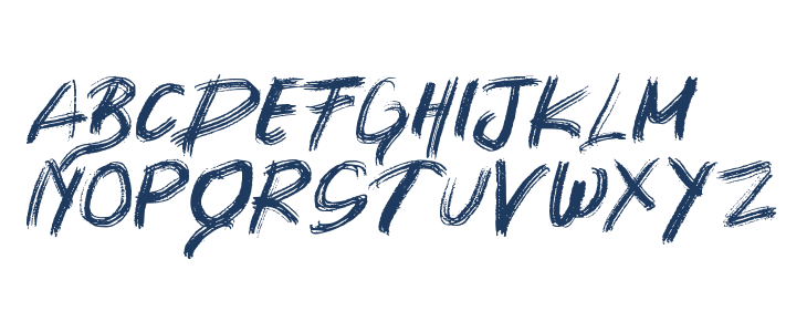 SHIMASU BRUSH Lowercase