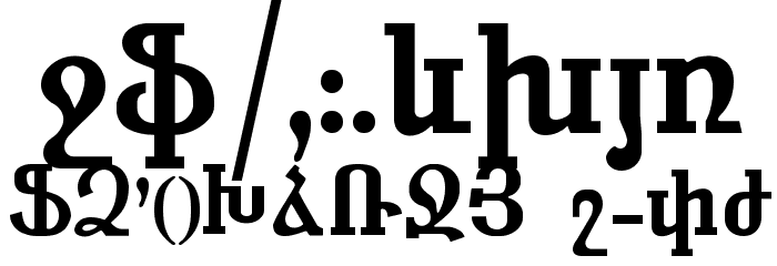 SHIRAZ Normal Font OTHER CHARS