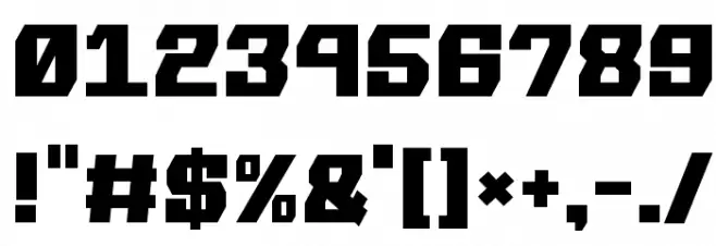 SHMUP in the zone Font OTHER CHARS