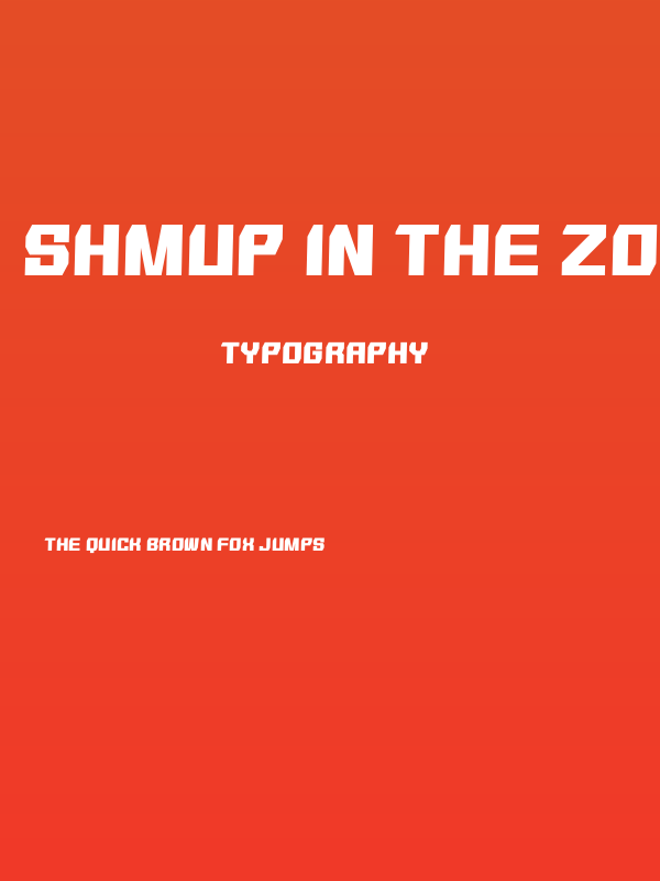 SHMUP in the zone Poster