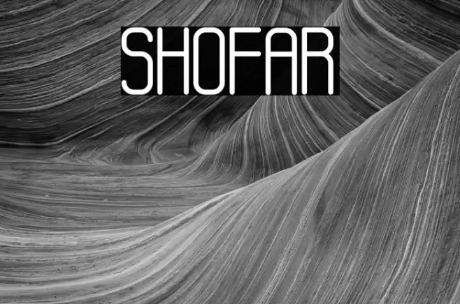 SHOFAR Font examples
