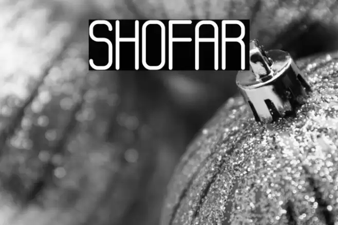 SHOFAR Font examples