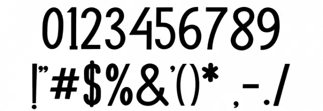 SHOOTING Font OTHER CHARS