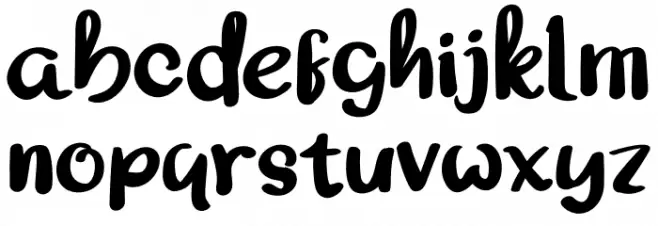 SHORTERdemoRegular フォント 小文字