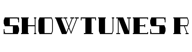 SHOWTUNES Regular  font caratteri gratis