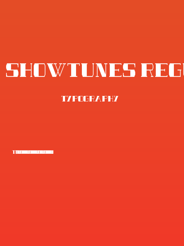 SHOWTUNES Regular Poster