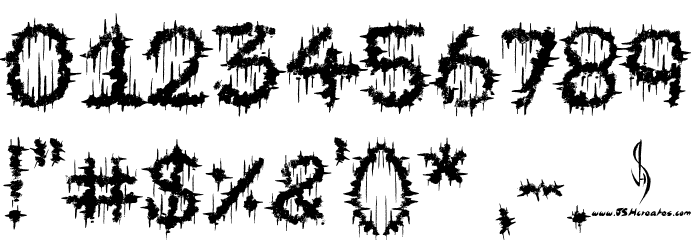 SHRED OF NIGHT Font OTHER CHARS