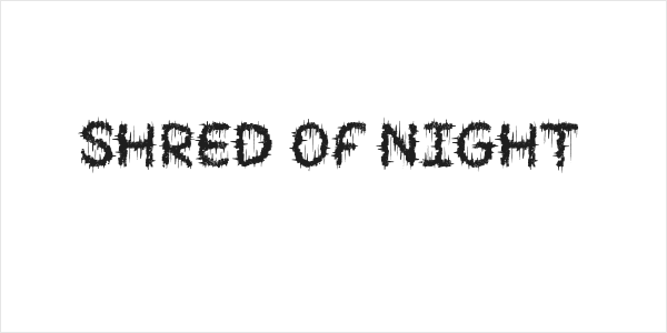 SHRED OF NIGHT Logo