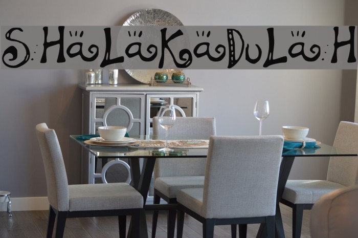 SHaLaKaDuLaH Font examples