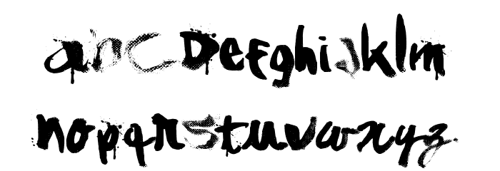 ShAnKed Font LOWERCASE