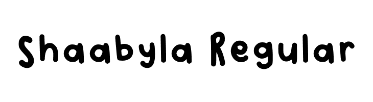 Shaabyla Regular  font caratteri gratis