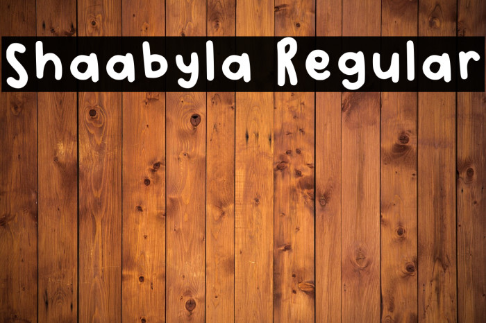 Shaabyla Regular Example 1