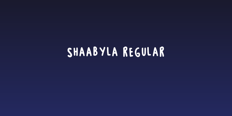 Shaabyla Regular Social Header