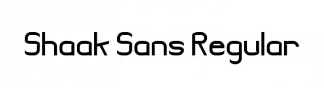 Shaak Sans Regular  Fuentes Gratis Descargar