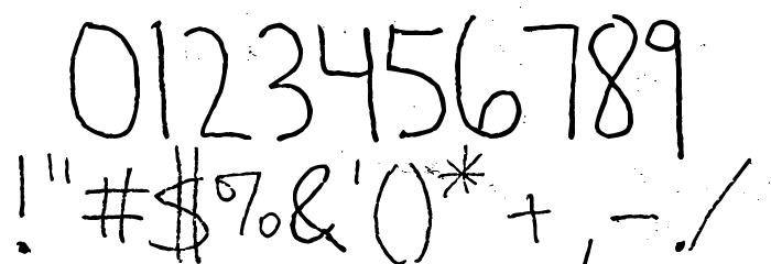 Shabby Ball Point Font OTHER CHARS
