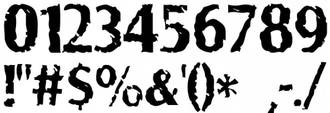 Shabby Font OTHER CHARS